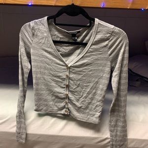 Long sleeve crop top